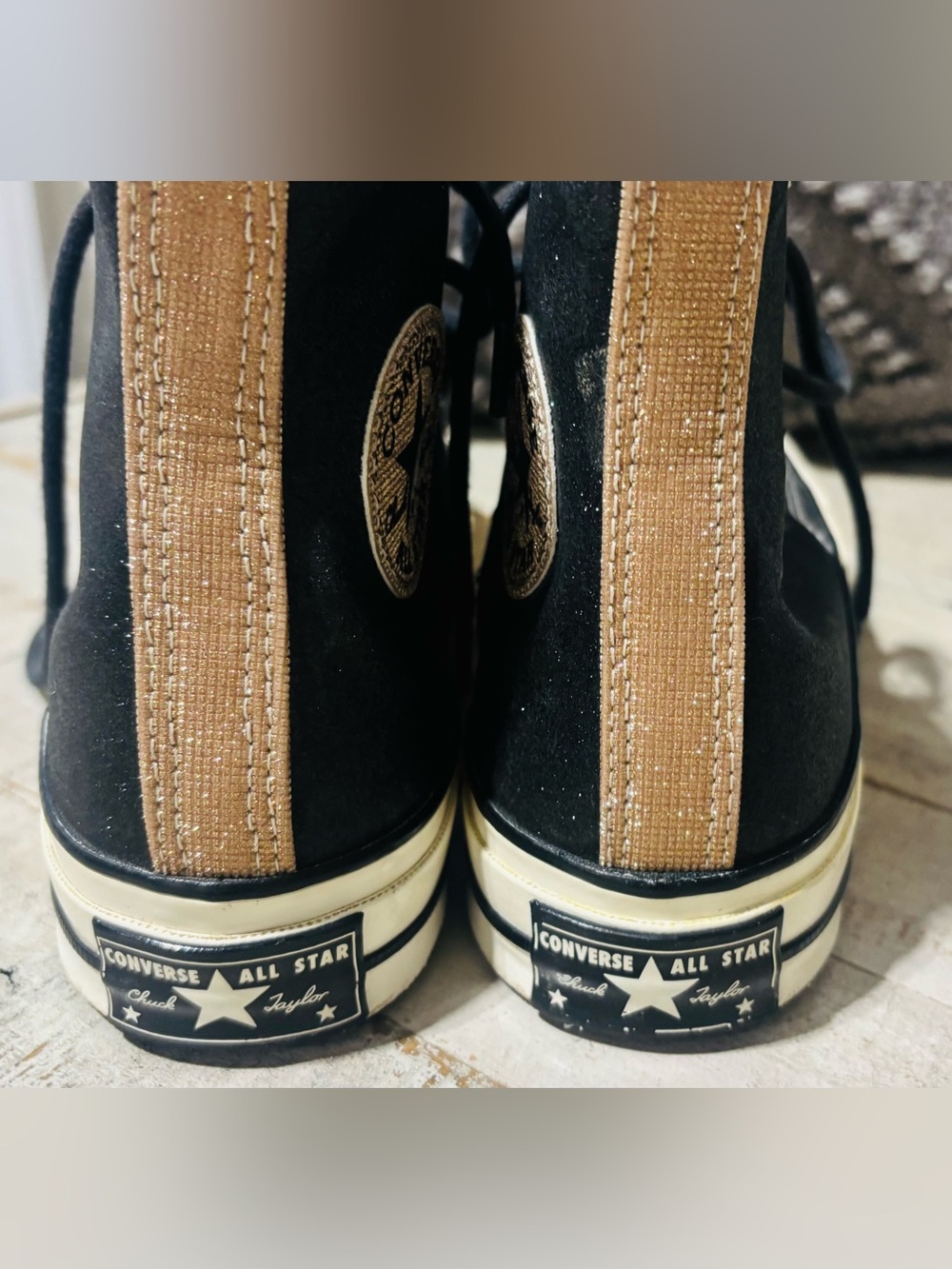 ❤️Women’s Converse 70 Glitter Icy Shine Hightops-Sz 6.5 - Picture 3 of 7
